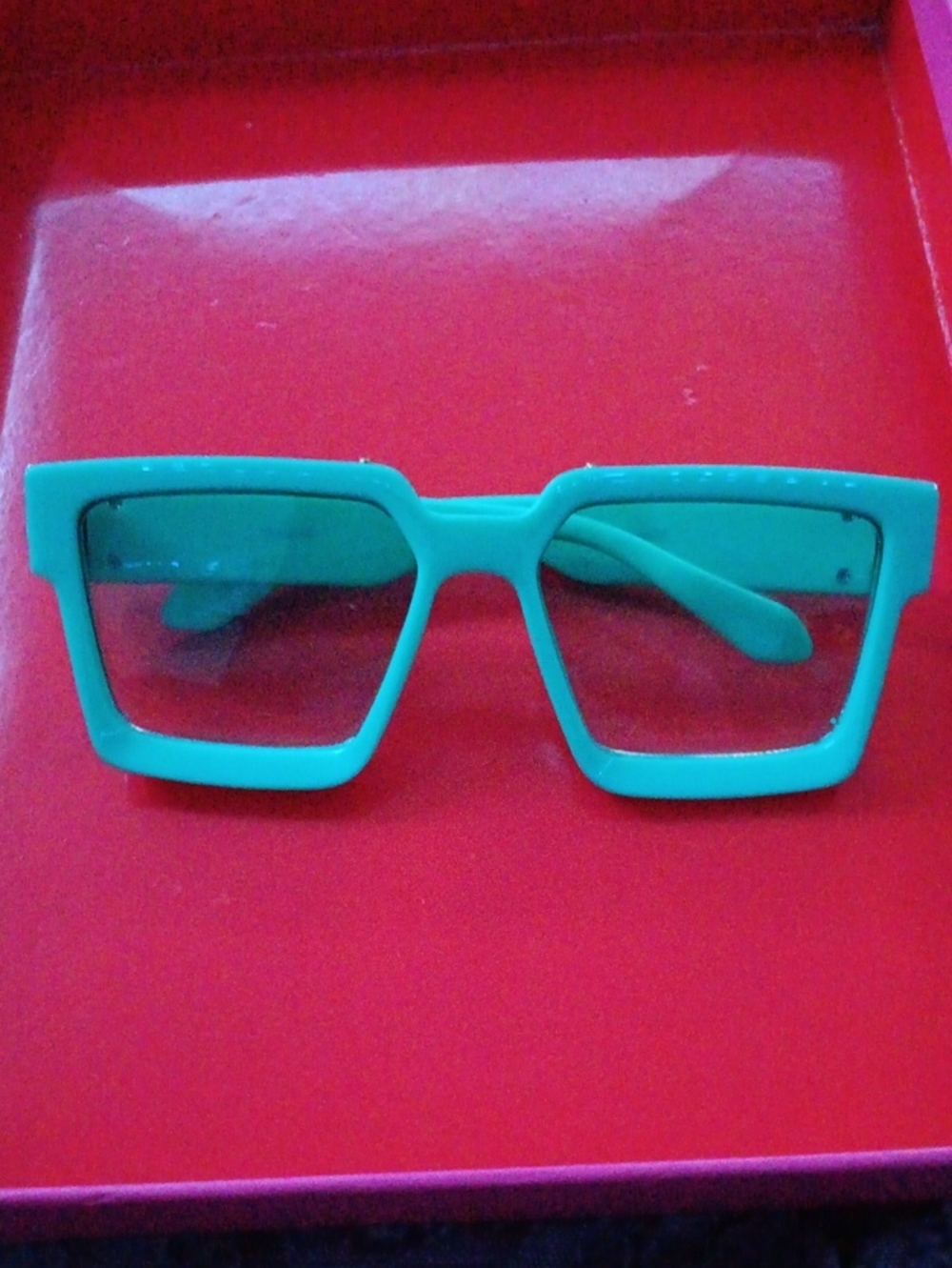 Turquoise Square Frame Sunglasses - Women Accessories